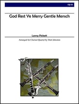 God Rest Ye Merry Gentle Mensch Clarinet Quartet and Drum Set - 3 clarinets, bass clarinet cover